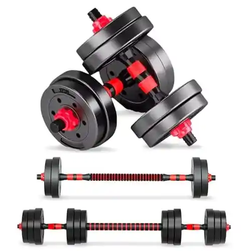 Juego de mancuernas ajustables JUPPLIES 2 en 1 (10 kg)
