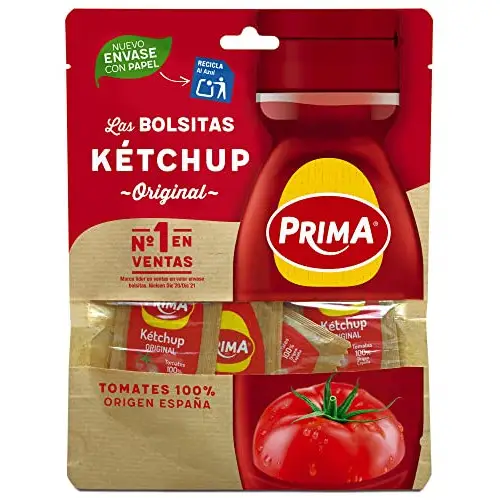 Ketchup Prima Monodosis, 12 Bolsitas