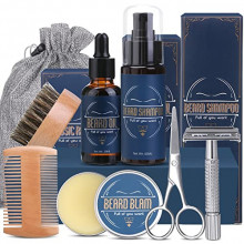 Kit Cuidado de la Barba para Hombres (aplica los 2 cupones que indicamos)