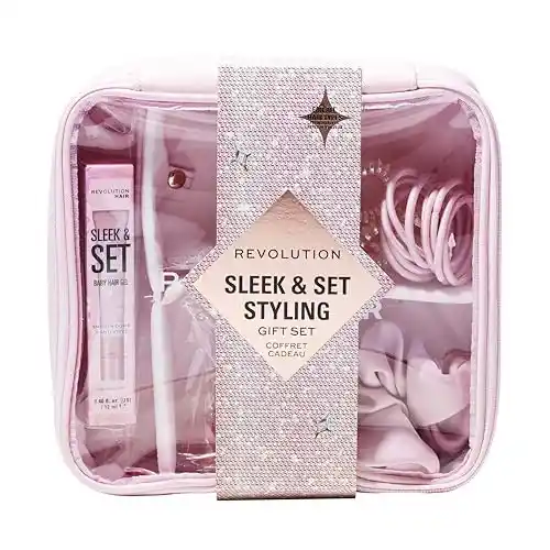 Kit de peinado Revolution Hair Sleek & Set con accesorios