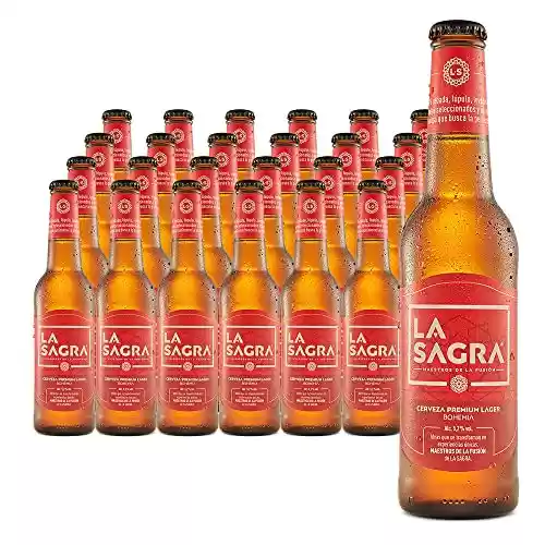 La Sagra Bohemia Cerveza Lager estilo Pilsener - pack 24 botellas x 330 ml - Total: 7920 ml