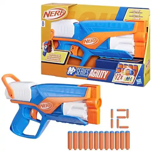 Lanzador Nerf N Series Agility + 12 dardos