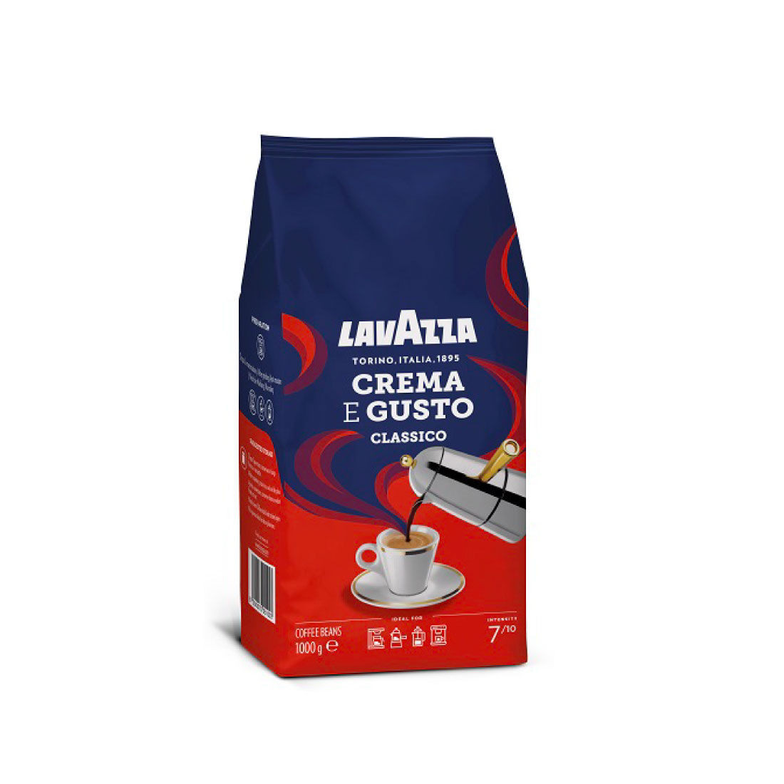 Café en grano  Lavazza Espresso Café en grano con sabor espresso de 500g