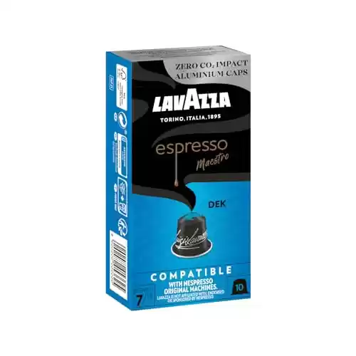 10 Cápsulas de Café Compatibles Nespresso - Lavazza, Espresso Maestro Dek