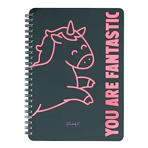 Libreta A5 Mr. Wonderful con diseño de unicornio