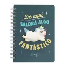Libreta Mr. Wonderful De aquí saldrá algo fantástico