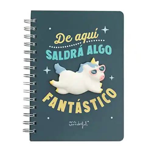 Libreta Mr. Wonderful De aquí saldrá algo fantástico
