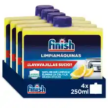Limpiamáquinas Finish Limón para lavavajillas (4x250 ml)