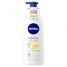 Loción NIVEA Q10 Aceite de Argán Body Milk hidratante Reafirmante + Hidratante