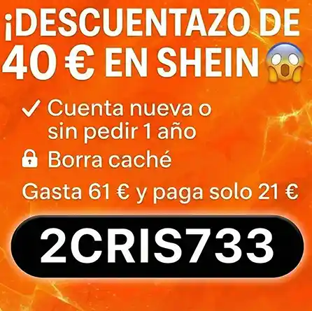 ¡LOCURON por el descuentazo de 40€ en SHEIN!! ¡durara poco!