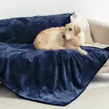 Manta impermeable para perro y gato (127x152 cm) azul marino