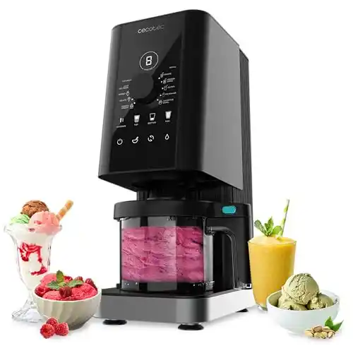 Máquina de helados Cecotec 700W con 10 programas