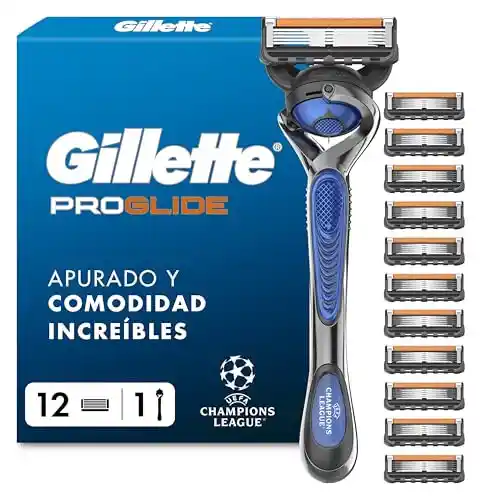 Maquinilla de afeitar Gillette ProGlide UEFA + 12 Recambios