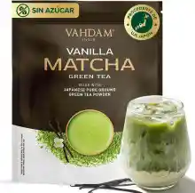 Matcha Vainilla 100g (50 Tazas) VAHDAM Sin azúcar