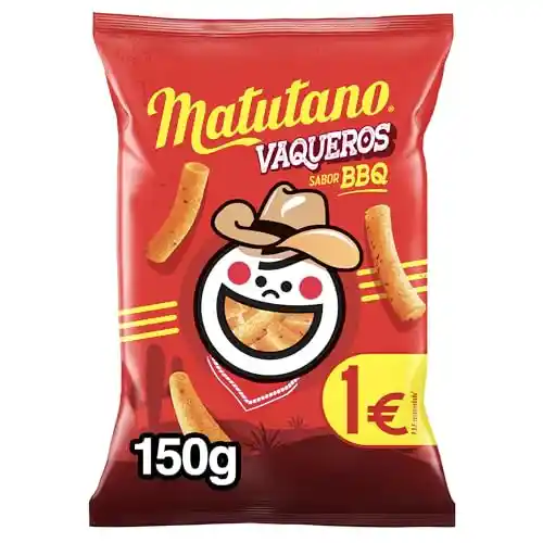 Matutano Vaqueros sabor barbacoa 150 grs.