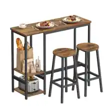 Mesa alta con 2 taburetes