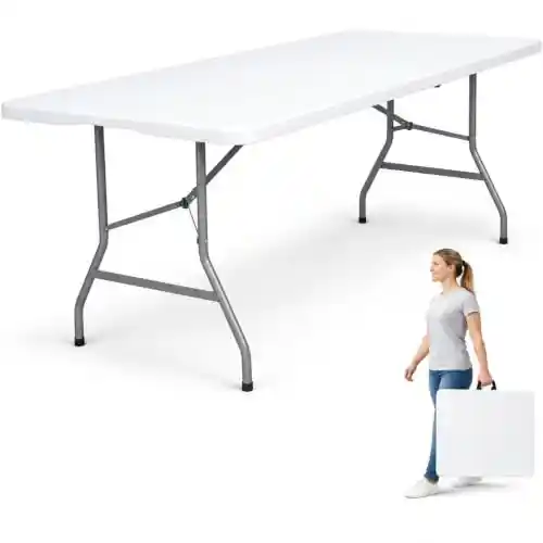 Mesa plegable portátil DUPI (180 cm) para camping y eventos