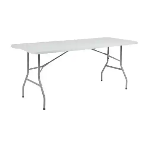 Mesa plegable THINIA HOME rectangular de catering 180 cm (blanco)