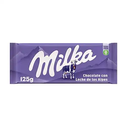 4 tabletas Milka de Chocolate con Leche de los Alpes 125g