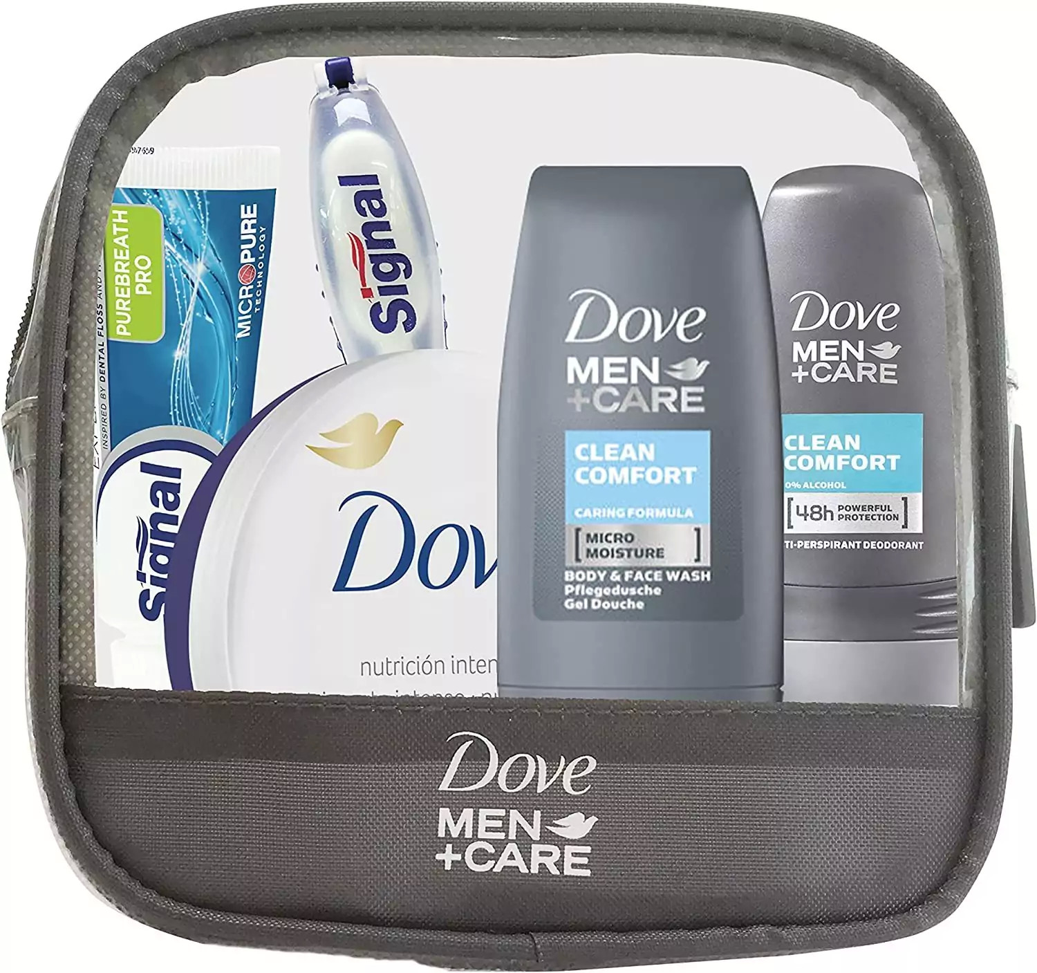 Mini neceser de viaje Dove Men con 5 productos