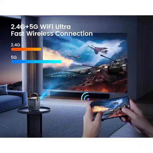 Mini Proyector portátil Wimius P61 WiFi 5G + BT 1080p