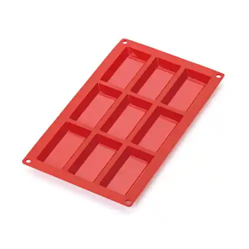 Molde de silicona Lékué para mini bizcochos, 9 cavidades