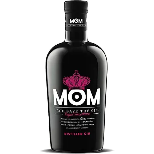 MOM GOD SAVE THE GIN - Ginebra Premium - Elaborada con Frutos Rojos - 700 ml