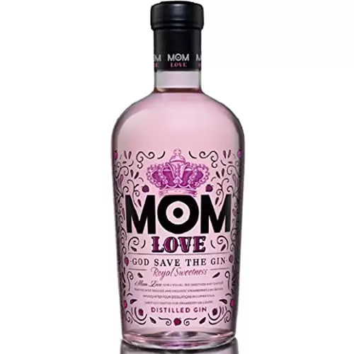 MOM Love - Ginebra Premium - Elaborada con Fresas - 700 ml
