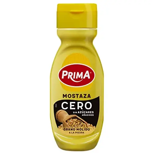 Mostaza Prima Cero, mismo sabor sin azúcares añadidos. 265 g