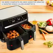 Moulinex Dual Easy Fry 8,3 L – Freidora de aire dual