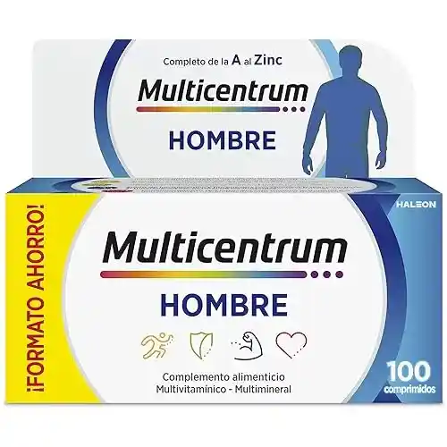 Multicentrum Hombre Multivitamínico Multimineral (100 comprimidos) sin gluten