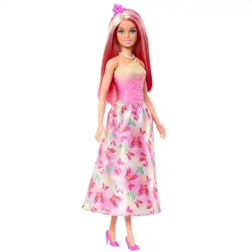 Muñeca Barbie Princesa con Falda de Mariposas