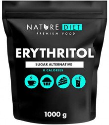 Nature Diet - Eritritol 1000g | Edulcorante natural | Cero calorías | Reemplazo de azúcar | Sustituto de azúcar