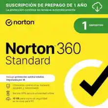 Norton 360 Estándar Antivirus para 1 dispositivo, 1 año con renovación automática