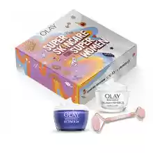 Olay Set De Regalo Con Caja Y Face Roller Gratis, Collagen Peptides 24 Crema De Día + Retinol Crema de Noche