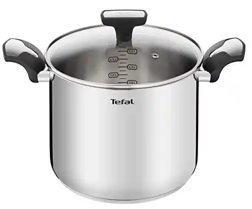 Olla Tefal Emotion de acero, 6 litros, 22 cm.