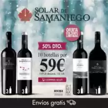 Pack 10 botellas de vino Rioja y Ribera del Duero, Solar de Samaniego