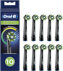 Pack 10 cabezales de repuesto Oral-B CrossAction Black Edition