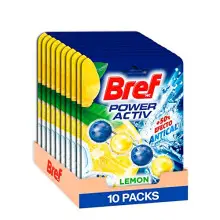 Pack 10 colgadores WC Bref Power Activ Limón