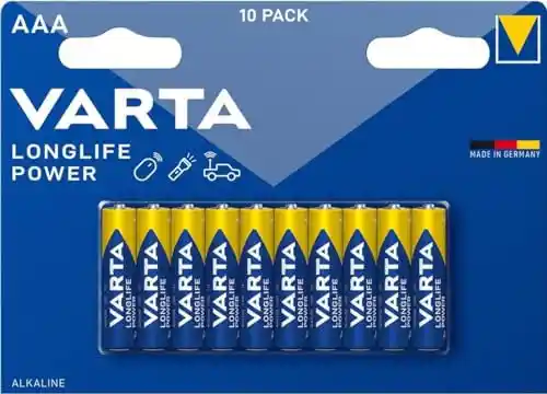 Pack 10 Pilas AAA VARTA