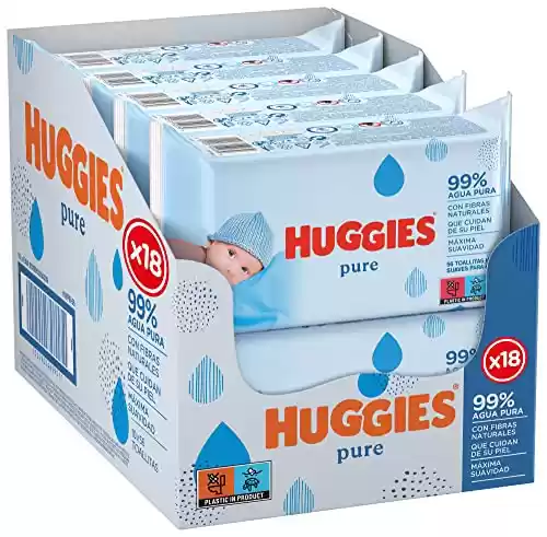 Pack 1008 Toallitas Huggies Pure Toallitas para Bebé