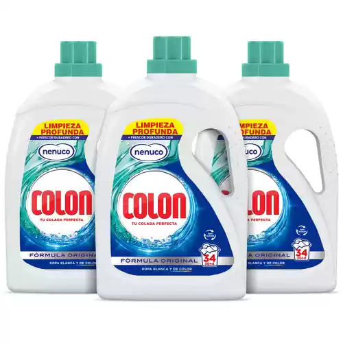 Pack 102 lavados Colon Nenuco Detergente para la lavadora Gel (a 10 céntimos el lavado)