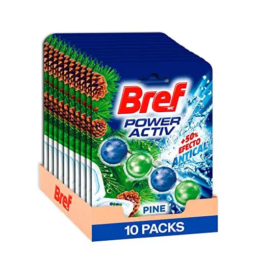 Pack 10x Bref Power Activ Natura Cesta WC limpia baño