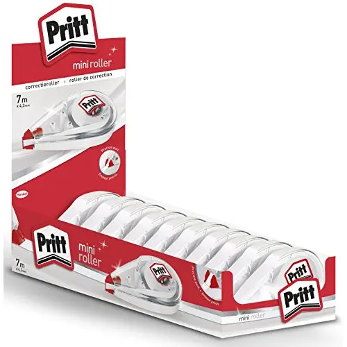 Pack 10x cintas correctoras Pritt Compact Mini Roller