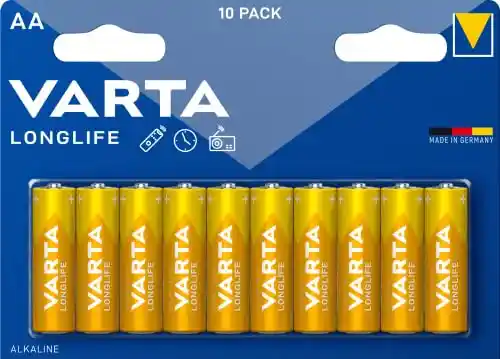 Pack 10x Pilas AA Varta Longlife Power