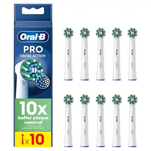 Pack 10x Recambios originales Oral-B Pro CrossAction