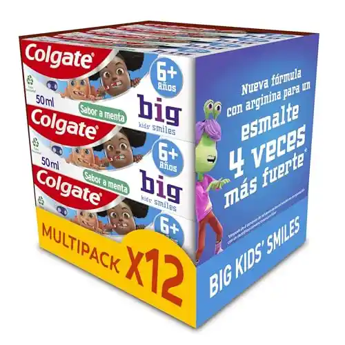 Pack 12 uds x 50 ml pasta de dientes Colgate Pasta De Dientes Infantil