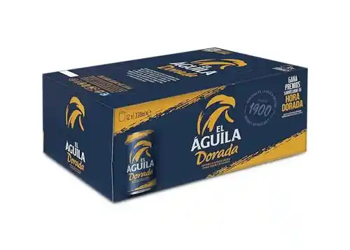 Pack 12x 33 cl Cerveza Lager Especial El Aguila Dorada