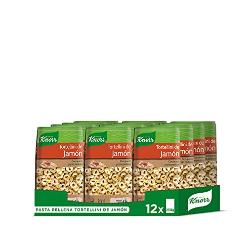 Pack 12x Knorr Pasta rellena tortellini de jamón