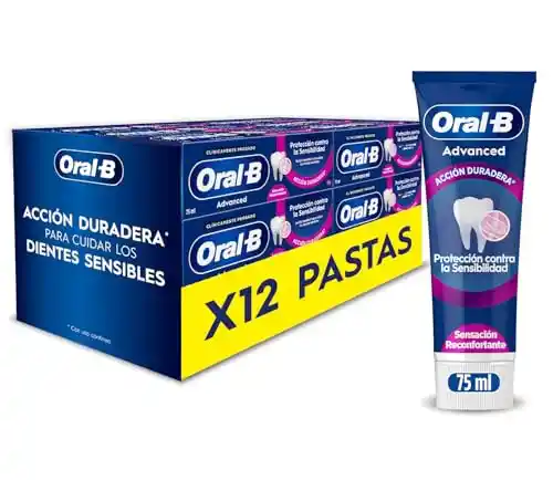 Pack 12x pasta de dientes Oral-B Advanced Protección hierbabuena eucalipto